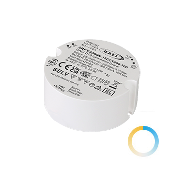 15W 恒流 NFC DALI-2 DT8  圓形調光調色電源200-700mA